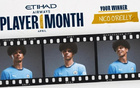 奧賴?yán)?月最佳，6戰(zhàn)2球榮膺曼城月獎(jiǎng)