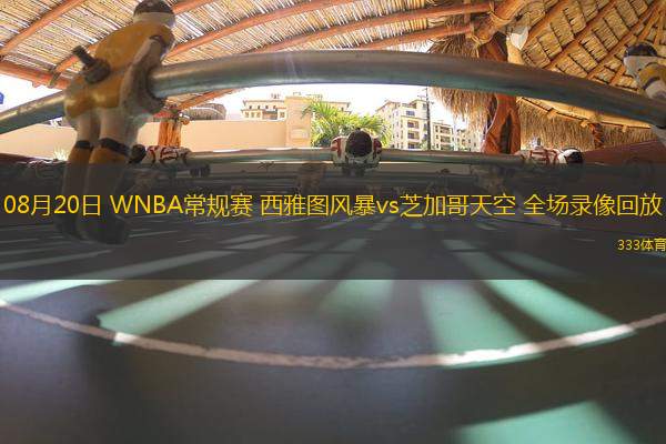 08月20日 WNBA常規(guī)賽 西雅圖風(fēng)暴vs芝加哥天空 全場錄像回放
